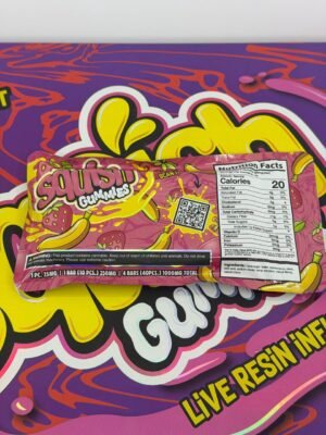 Squish Gummies Live Resin Infused 1000MG THC