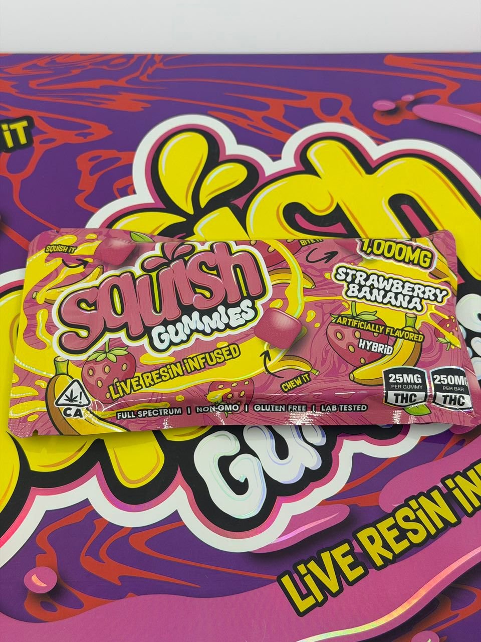 Squish Gummies Live Resin Infused 1000MG THC Squish Gummies Live Resin Infused 1000MG THC